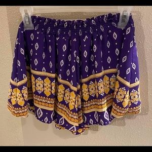Purple & Gold Shorts